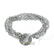 PIANEGONDA bracciale in argento All Around Mania multifili referenza BA010821